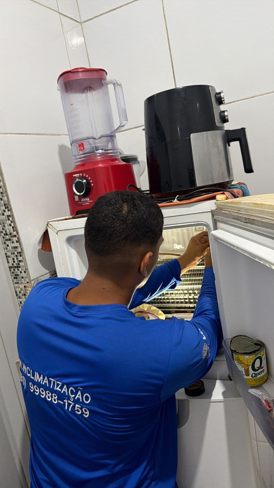 Conserto de sistema de refrigeração